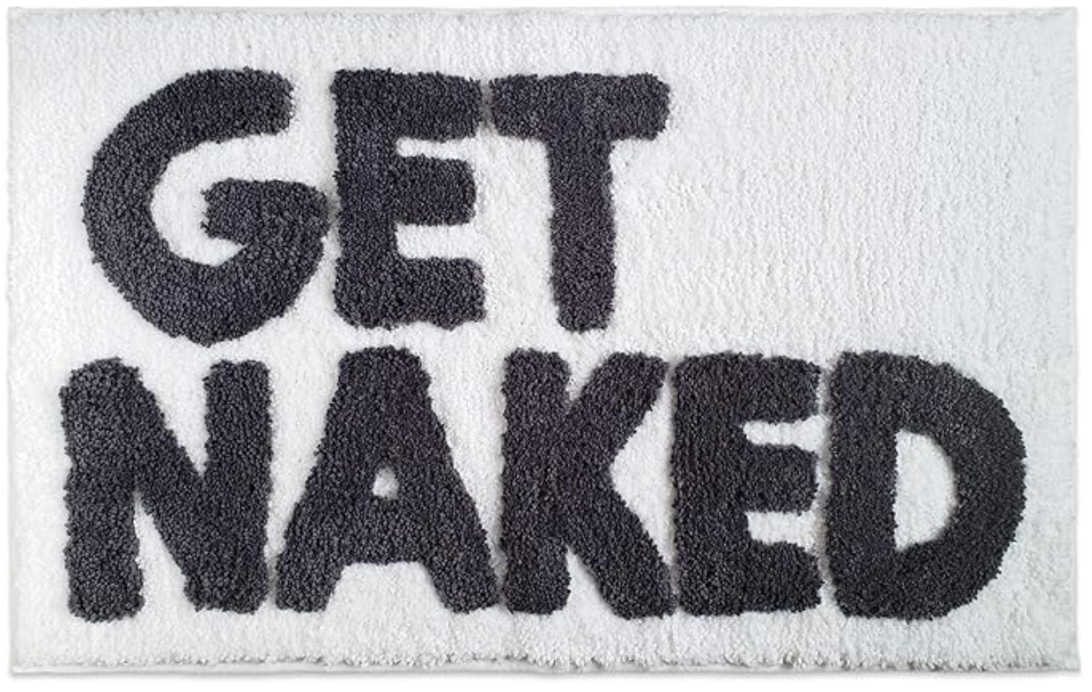 "Get Naked" Floor Mat